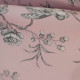 EB - Toile de Jouy Mésange Gris/Rose 50cm