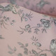 EB - Toile de Jouy Mésange Gris/Rose 50cm
