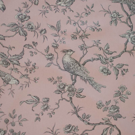 EB - Toile de Jouy Chickadee Grey/Pink 50cm