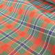 Green and red checkered cotton tea towel