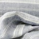 Océane washed linen with blue and white stripes