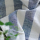 Marina washed linen with blue and white stripes