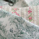 EB - Toile de Jouy cotton Pastoral green print - 50 cm