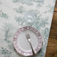 EB - Toile de Jouy coton Pastorale impression verte - 50 cm