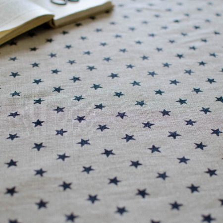 EB - Toile de Lin Mélina étoilée - 50 cm