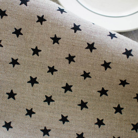 EB - Toile de Lin Mélina étoilée - 50 cm