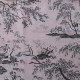 EB - Toile de Jouy Diane Rose in percale - 50 cm