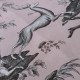 EB - Toile de Jouy Diane Rose in percale - 50 cm