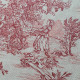 Mini red Pastorale cotton fabric