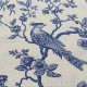 copy of Chickadee in blue print linen on ecru
