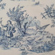 copy of Toile de Jouy cotton Pastoral black print