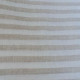 Washed linen fabric with white and ecru vertical stripes